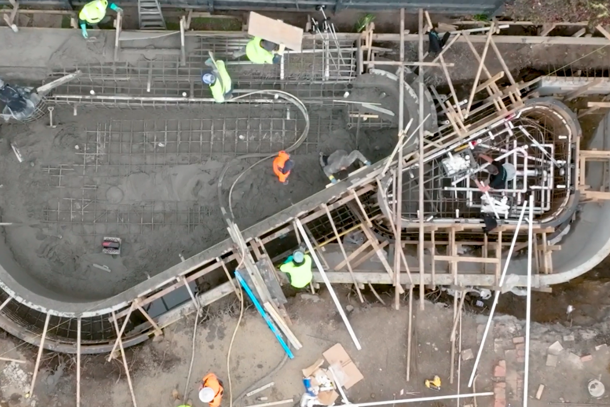 Pool construction process